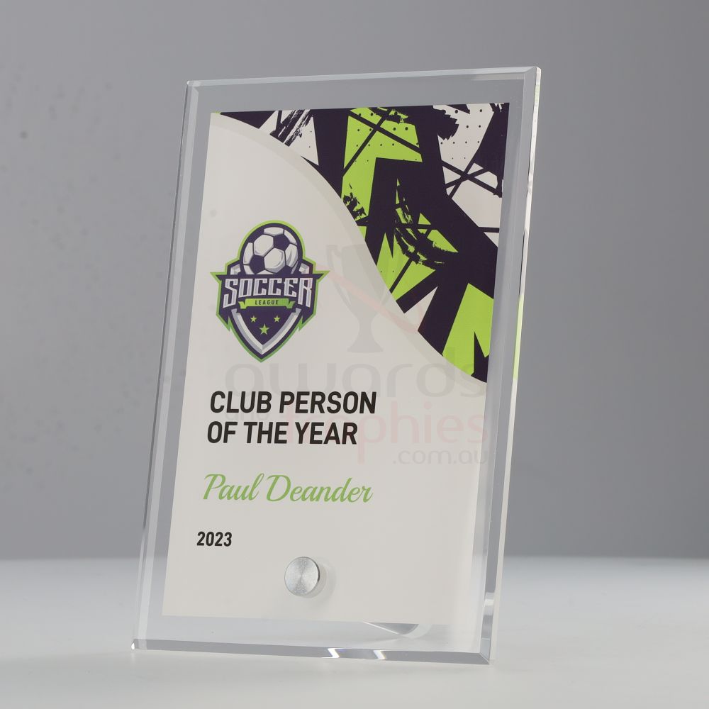 Soccer Team Colours Plaque V4 150mm